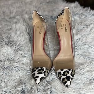 Cheetah Print & Clear Heels